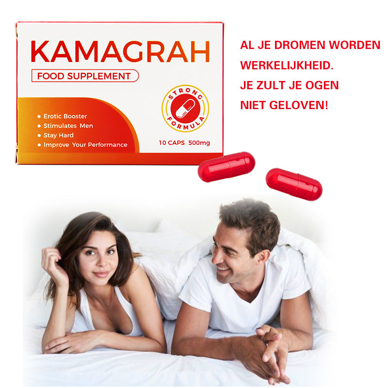 Kamagrah - Erectiepillen 10 caps 500mg - Natuurlijk - Extra Sterk Voor Mannen